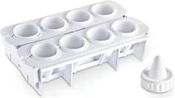 Kit Formas para Coxinhas Modelador de Salgados Faz 8 Coxinhas Fábrica de Coxinhas Plástica e Reutilizável