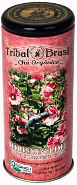 Chá Hibiscos Lime Orgânico- Lata - 30 Sachês - 60g
