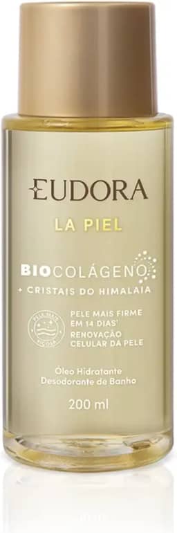 Eudora Óleo Hidratante Desodorante de Banho La Piel Renovação Celular Cristais do Himalaia 200ml