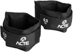 Acte, Par de Caneleira Profissional T155 0,5Kg - Preto