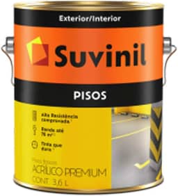Tinta para piso 3.6L - Cinza - 53419957, Suvinil Tintas