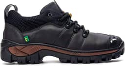 Tênis Adventure Resistente Para Trabalhos Pesados E Trilhas Reforçado Preto