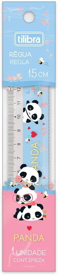 Tilibra - Régua em Poliestireno 15cm Panda