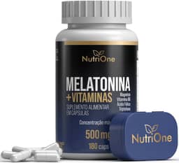 Melatonina 180 Cápsulas + Triptofano, Magnésio, Metilfolato e Vitamina B6 - Nutrione