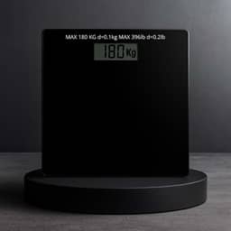 Top Balança Digital Corporal Premium Vidro Temperado Premium Preta 180kg Fitness Casa Banheiro Academia Precisa Display Automático Leve Saúde Peso Inteligente Prática Moderna Pilha AAA Antiderrapante