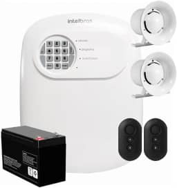 Kit Central de Alarme Anm 24 Net 2 Controles Intelbras + Bateria e Sirenes