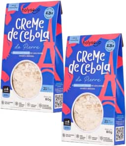 2 UND SOPA CREME DE CEBOLA SAUDÁVEL SEM GLÚTEN HOLYSOUP 80G