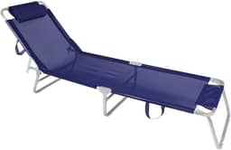 Mor - Cadeira Espreguiçadeira em Alumínio Azul Marinho