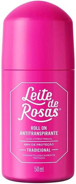Desodorante Roll on Leite de Rosas 48h Tradicional