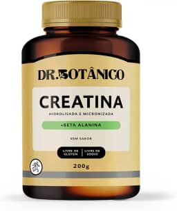 CREATINA HIDROLISADA E MICRONIZADA + BETA ALANINA 200G DR. BOTANICO