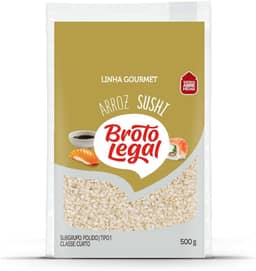 Broto Legal, Arroz para Sushi, Grão Curto, Seleção Especial, Tipo 1-500GR
