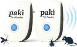 Kit 2 Repelentes Ultrassônicos de Tomada Paki Anti Insetos Aparelho Sem Cheiro Silencioso Seguro para Pets Plug Brasil Bivolt Elétrico