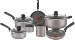 Jogo de Panelas Antiaderente Rochedo Talent Imusa 7 Peças, Cinza, com Thermo-Sinal e Revestimento Tefal®