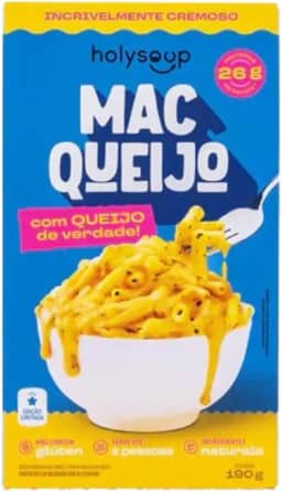 MACARRÃO PROTEICO SEM GLÚTEN HOLYSOUP MAC QUEIJO 190G