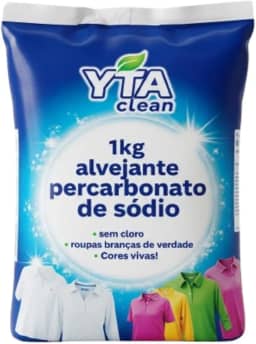 Percarbonato 100% Puro – Lava Roupas, Clareador, Branqueador e Alvejante YTA CLEAN 1KG