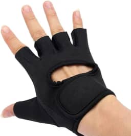 Par de Luva Academia Musculação Feminina Masculina Luva Ciclismo Treino Fitness Ginástica Proteção Antiderrapante Anticalos Ajustável Acolchoada Anatômica Unissex Neoprene Respirável