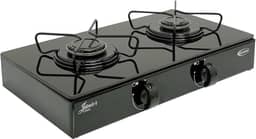 Fogão gás junior glass 2 bocas - Preto