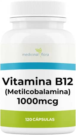 Vitamina B12 Metilcobalamina 1000mcg - 120 Cápsulas