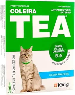 KONIG Coleira Tea - Antipulgas E Carrapatos Para Gatos