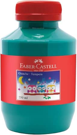 Tinta Guache Faber-Castell, Verde Claro - 250ml
