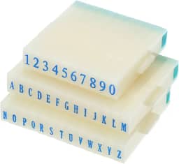 Carimbo numérico removível, plástico de 4 mm, 9 + 26 dígitos, fonte tamanho 6, numerais, 0-9, alfabeto A-Z, conjunto de combinação para cartão de etiqueta, scrapbook, artesanato, ensino