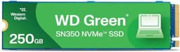 SSD WD Green SN350 250GB NVMe M.2 2280 (Leitura até 2400MB/s e Gravação até 1500MB/s)