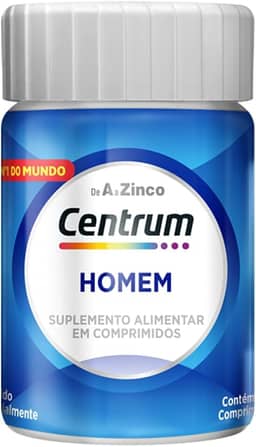 Centrum NOVO Homem Multivitaminico Diário com Magnésio, Vitamina D e Vitamina B12, 30 Comprimidos