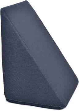 Travesseiro Triangular Leitura Espuma Encosto Adulto Apoio Costas Anatômico (Preto)