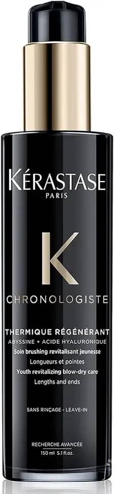 Kérastase Leave-in Chronologiste Protetor Térmico Thermique Régénérant, Todos os tipos de cabelos, Regeneração, Ácido Hialurônico, Abyssine, Vitamina E, Carvão, 150 ml