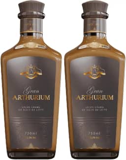 Kit Licor Doce de Leite Gran Arthurium 750ml - 2 Garrafas