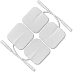 4 Eletrodos para Fisioterapia Eletroestimulador 2mm tamanho 5x5