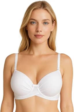 Sutiã com Bojo Soutien Reforçado Bojão Cruzado Alça Larga Alice]