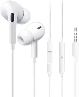 Fones de Ouvido Com Fio Com Cancelamento de Ruído - Compatíveis Com Apple e Samsung