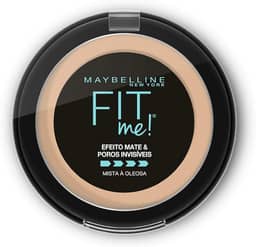 Maybelline NY Pó compacto Efeito Mate e Poros Invisíveis Fit Me Médio Claro Bege B03
