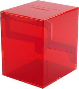 Gamegenic Bastion 100+ XL Deck Box - Compact, Secure, and Perfectly Organized for Your Trading Cards! Safely Protects 100+ Double-Sleeved Cards, Red Color, Made