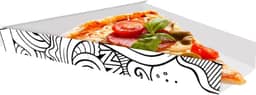 Embalagem p/Fatia de Pizza 100 unid. Klabin 2x17x18cm