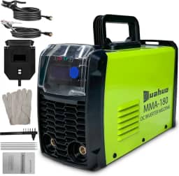 Máquina de Solda Inversora,Portatil de Alta Potência com Acessórios MMA180（220V/120A) (Verde-220V)