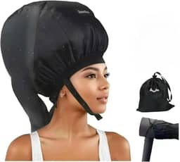 Secador de cabelo com capuz, difusor de cabelo ideal para cabelos cacheados, sua solução definitiva - tampa de secador de cabelo de capacidade espaçosa para pentear rapidamente cachos (tamanho médio)