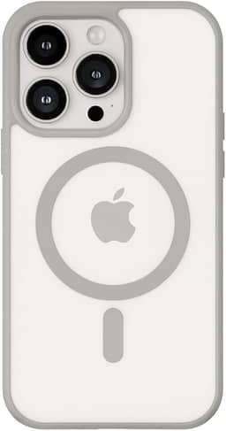 Capinha Case Capa Transparente Magnética Anti Impacto Com Bordas Elevadas Anti Amarelamento Para iPhone (Cinza, iPhone 12/12 Pro)