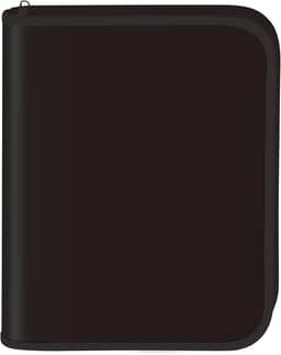 Fichario Com Ziper All Black Univ 48F 111427
