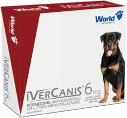 4 Remédios Comprimidos Ivercanis 6mg Sarna Cães 15 30kg Tratamento Antipulgas Carrapatos