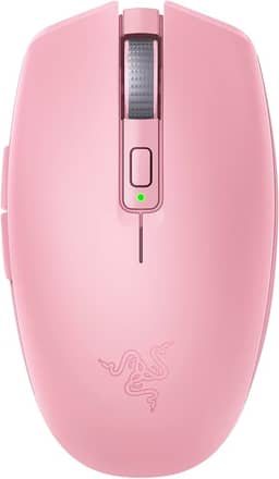 Razer Orochi V2 – Mouse para jogos sem fio – ultraleve – 2 modos sem fio – até 950 horas de vida útil da bateria – Interruptores mecânicos de mouse – Sensor óptico avançado 5G 18K DPI – Quartzo rosa
