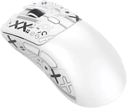 Mouse Gamer ATTACK SHARK R1 Sem Fio 18000 DPI Sensor PAW3311 RGB Recarregável – Alta Precisão e Design Ergonômico (Branco)