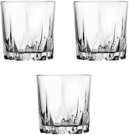 Jogo 3 Copos de Vidro para Whisky Karat Pasabahçe - 295ml