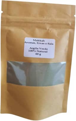 Argila Verde natural para combate a acne, diminuição de olheiras e purificação da pele