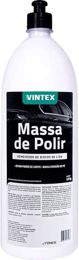 Massa de Polir Automotiva para Corte Polimento Automotivo Vintex 1,8 kg