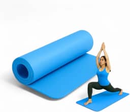 Tapete de Yoga Dupla Camada EVA 6mm Antiderrapante Pilates Fitness Ginástica