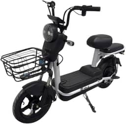 Bicicleta Elétrica 48V 12A Preta, Autonomia Estendida, Motor Potente, Conforto e Mobilidade Urbana, Bateria Recarregável, Economia e Alta Performance