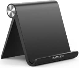 UGREEN Suporte para suporte para tablet Dock de mesa portátil ajustável compatível com iPad 10.2 / iPad Pro 11 polegadas/iPad 9.7 / iPad Mini 5/4/3/2 / iPad Air/iPhone 15/14/13/12 preto