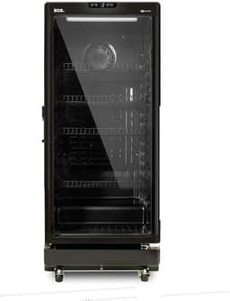 Refrigerador Expositor Vertical Eos 198 Litros Eco Gelo Digital All Black Eev200p 110v